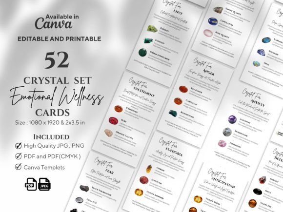 Download 52 Emotional Wellness Crystal Set - Premium Resources