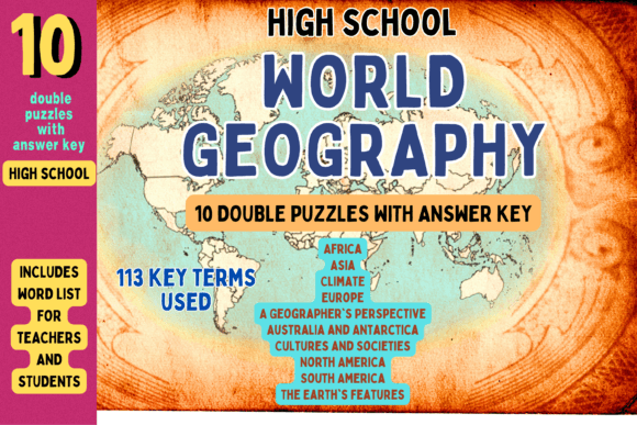 Download World Geography Double Puzzles - Geography Collection