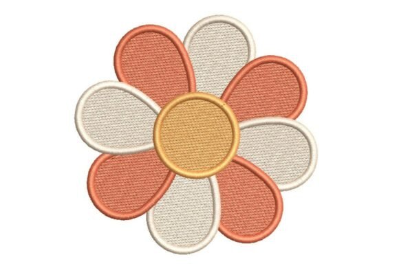Download Autumnal Daisy Flower Embroidery Design - Premium Resources