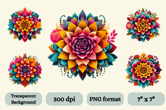 Download 5 DOTD Inspired Flower Illustrations - Illustrations Collection